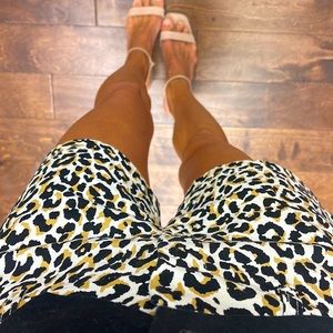 NWT J.Crew 3 1/2 inch Leopard Shorts